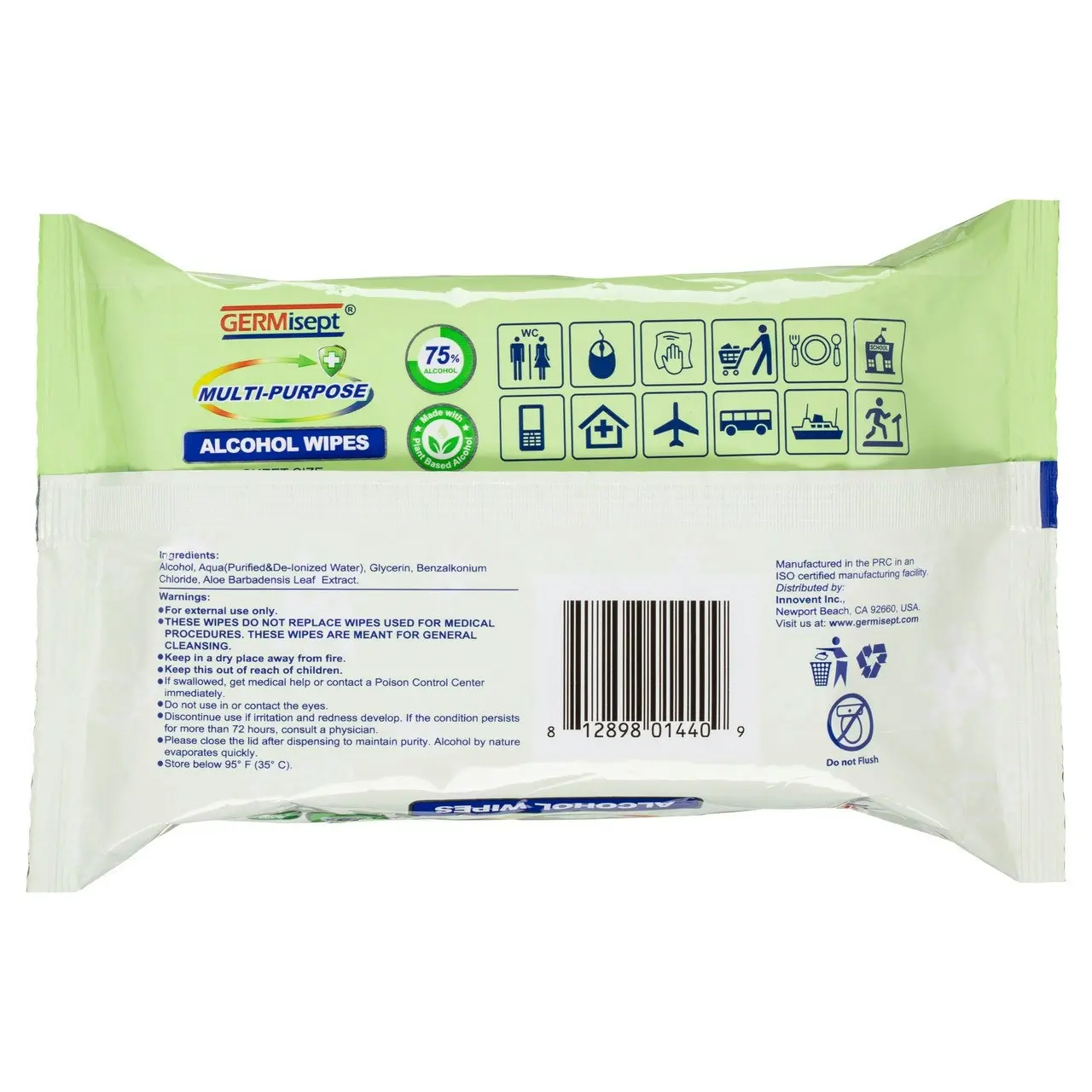 Germisept Multi-Purpose Alcohol Wipes 50 Pack