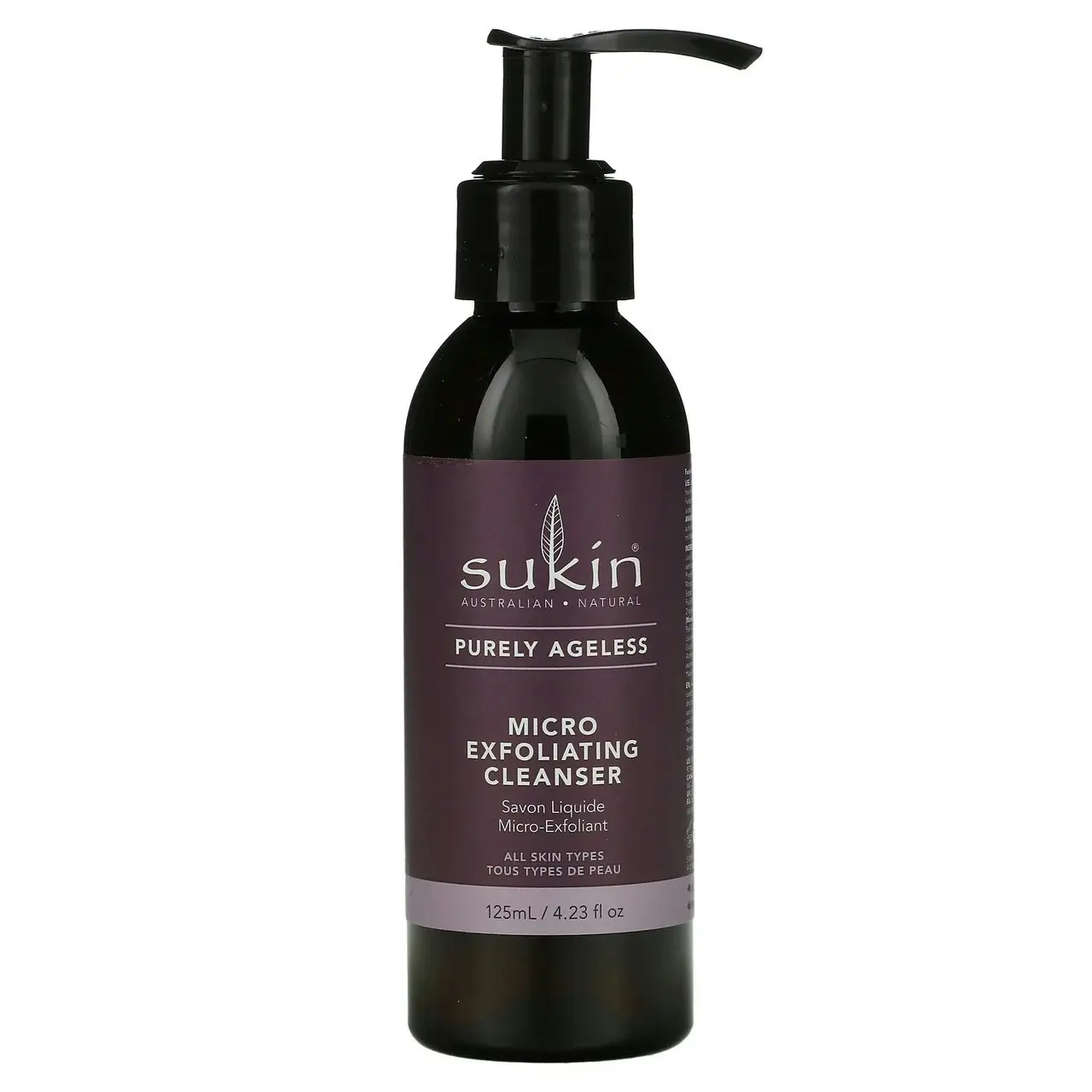 Sukin Purely Ageless Micro Exfoliating Cleanser 125ml Pump