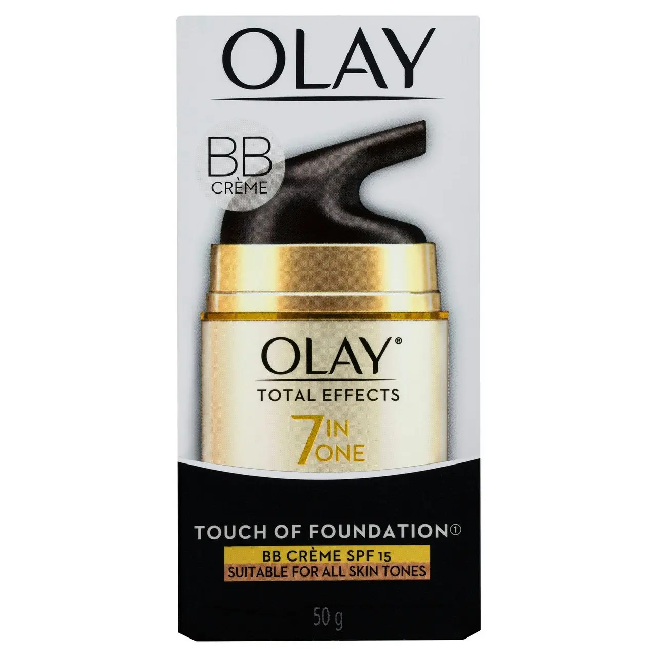 Olay Total Effects Touch of Foundation Face Cream Moisturiser SPF 15 50g