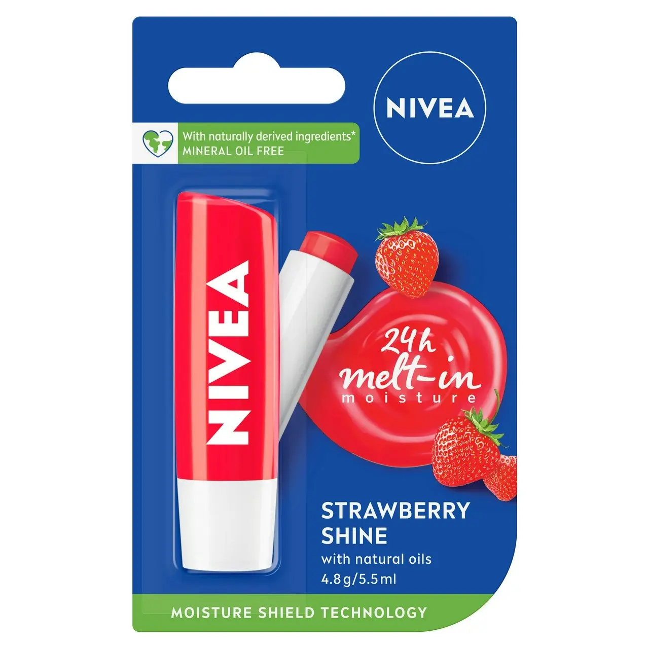 Nivea Strawberry Shine Lip Balm 4.8g