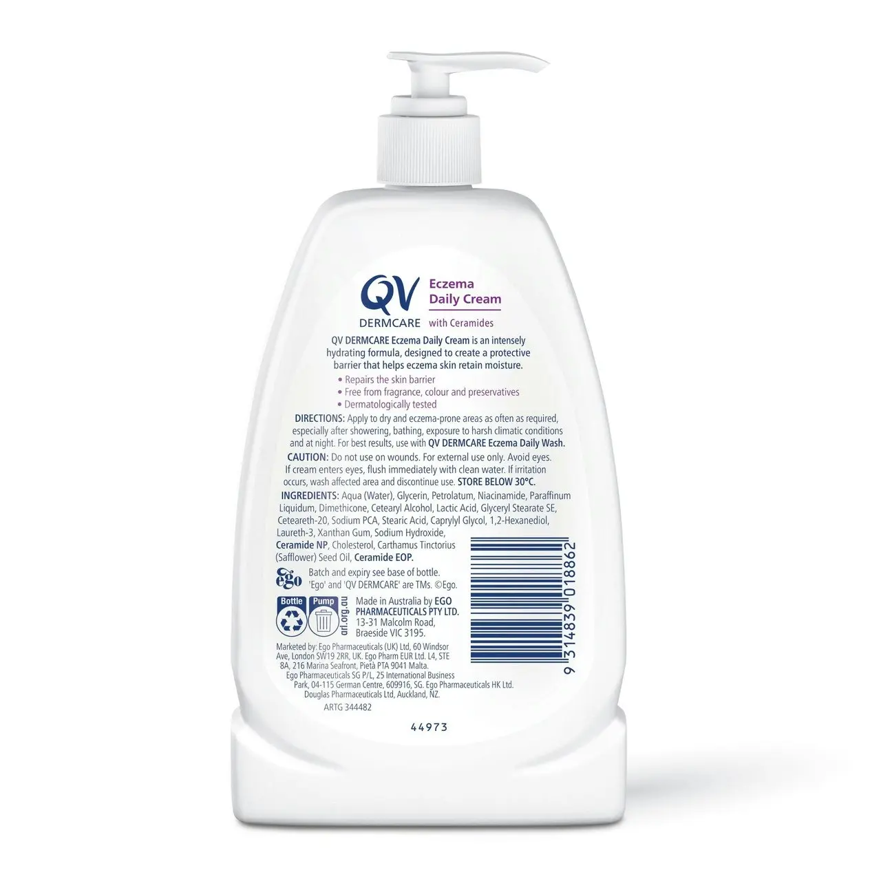 QV Dermcare Eczema Daily Cream 350ml