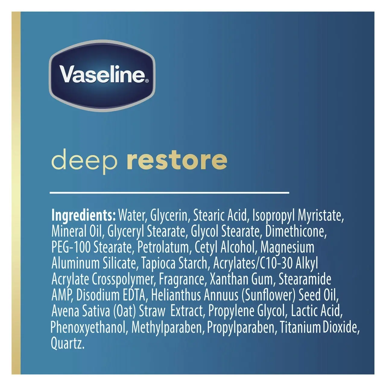 Vaseline Intensive Care Deep Restore Body Lotion for nourished, healthy-looking skin 750mL