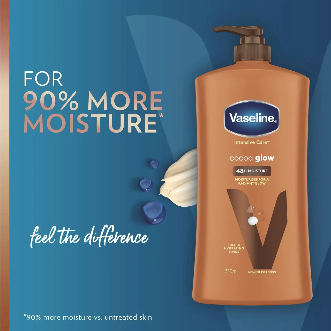 Vaseline Intensive Care Body Lotion Cocoa Glow 750 ml