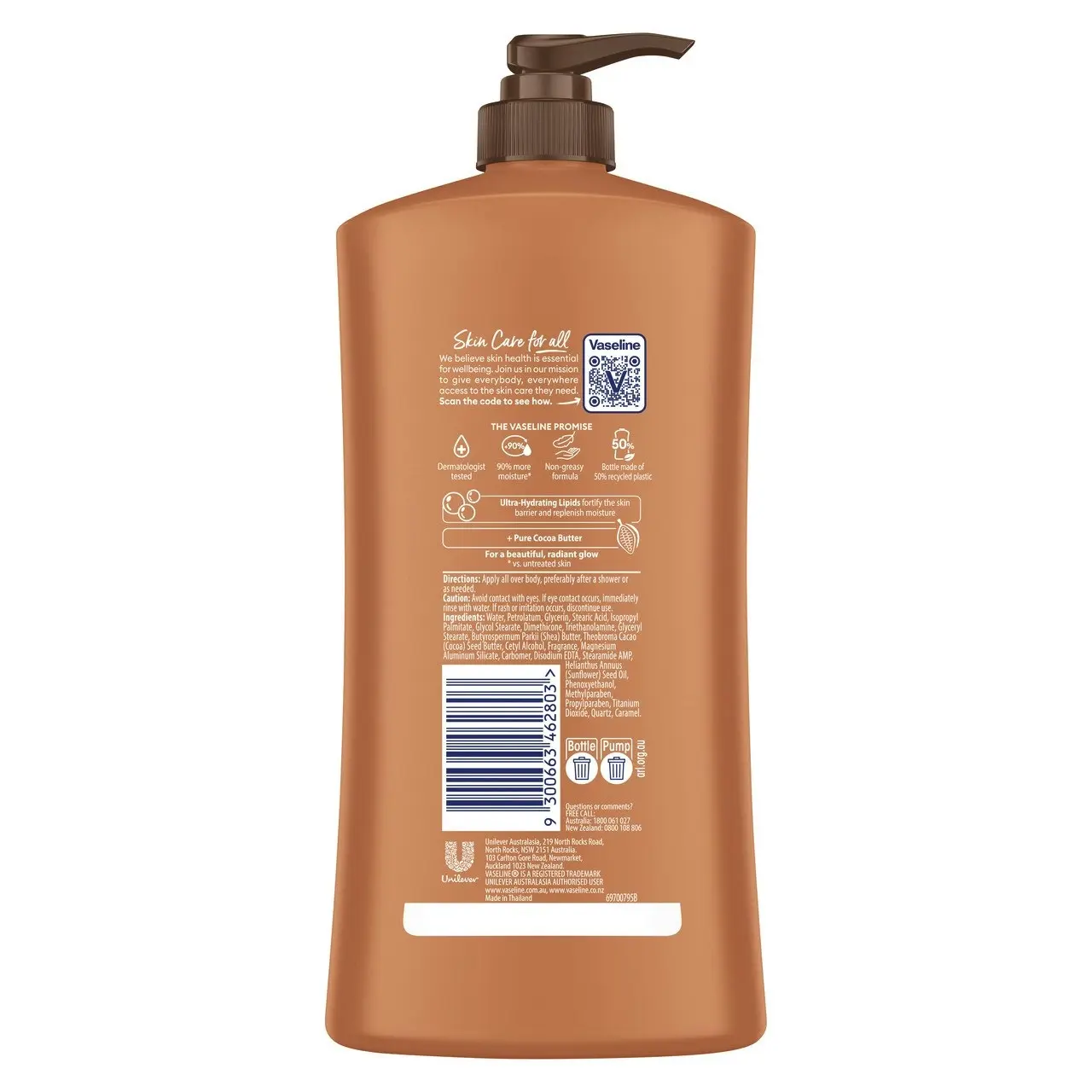 Vaseline Intensive Care Body Lotion Cocoa Glow 750 ml