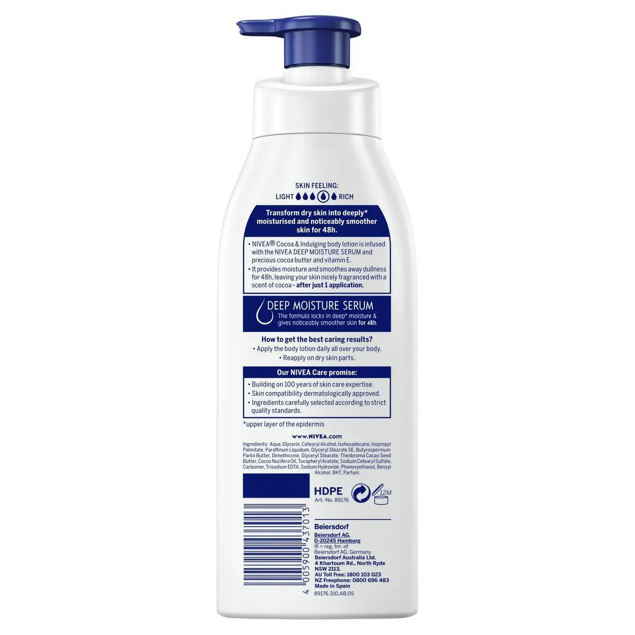 Nivea Cocoa & Indulging Body Lotion 400ml