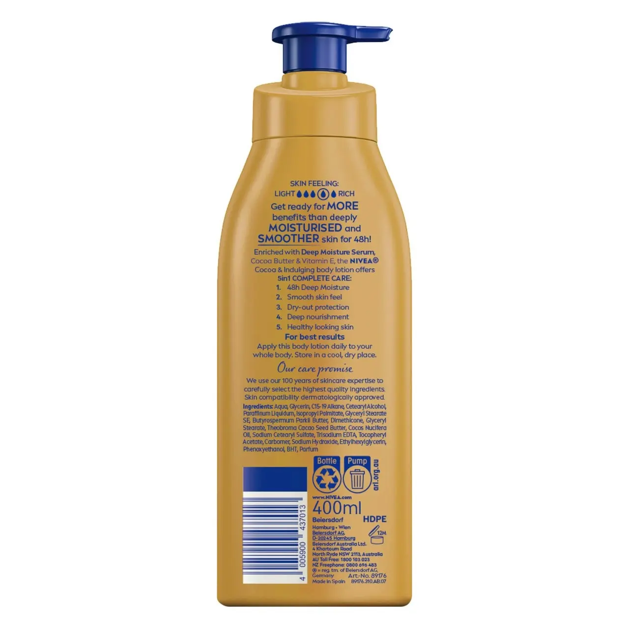 Nivea Cocoa & Indulging Body Lotion 400ml