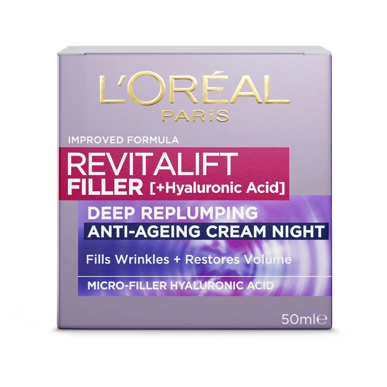 L'Oreal Paris Revitalift Filler [+Hyaluronic Acid] Replumping Night Moisturiser