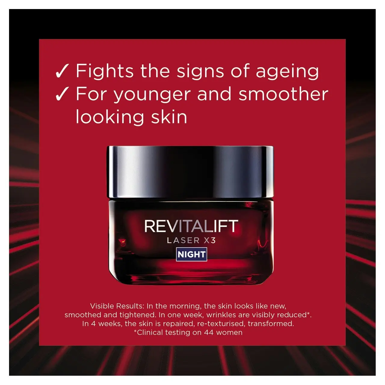 L'Oreal Paris Revitalift Laser X3 Anti-Ageing Night Cream 50ml