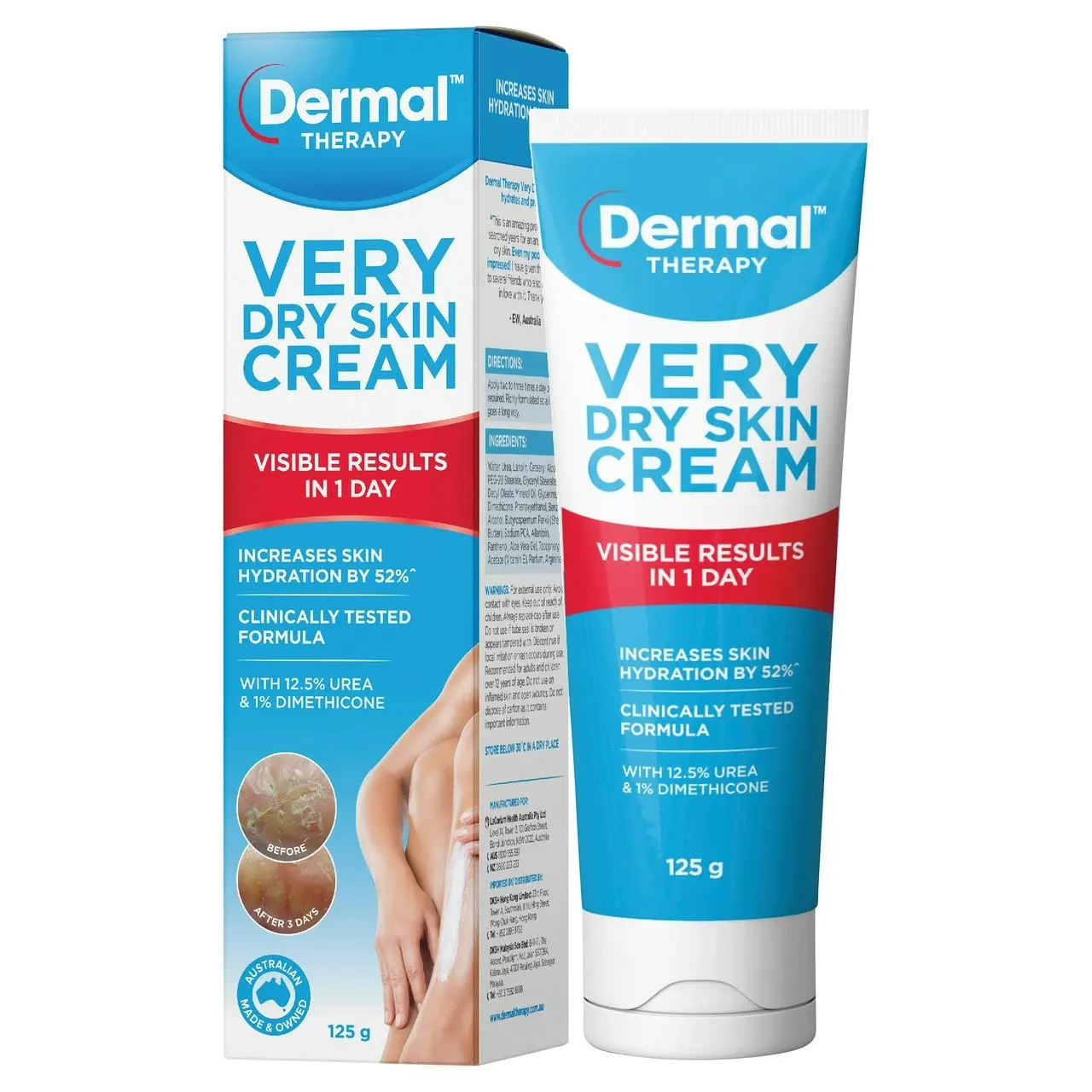 Dermal Therapy Very Dry Skin Cream 125g