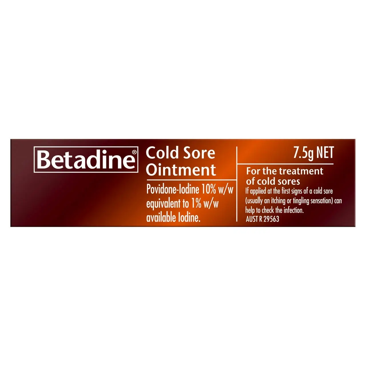 Betadine Cold Sore Ointment 7.5g