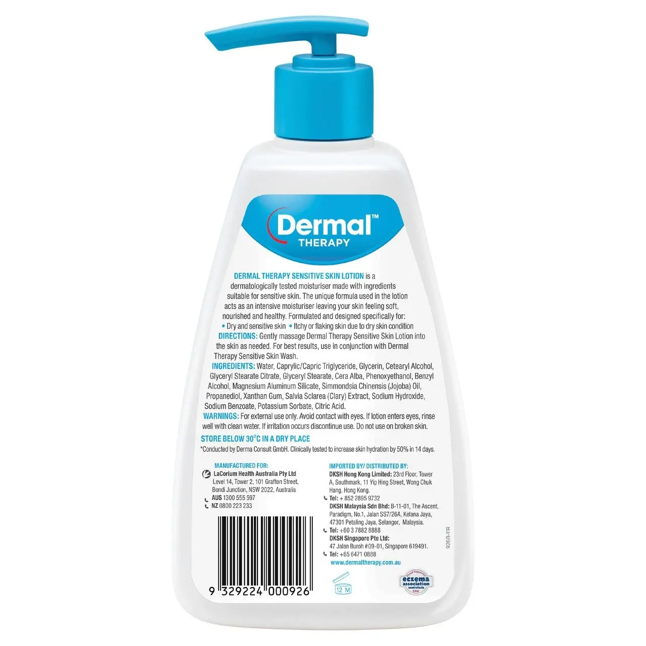 Dermal Therapy Sensitive Skin Lotion 250mL