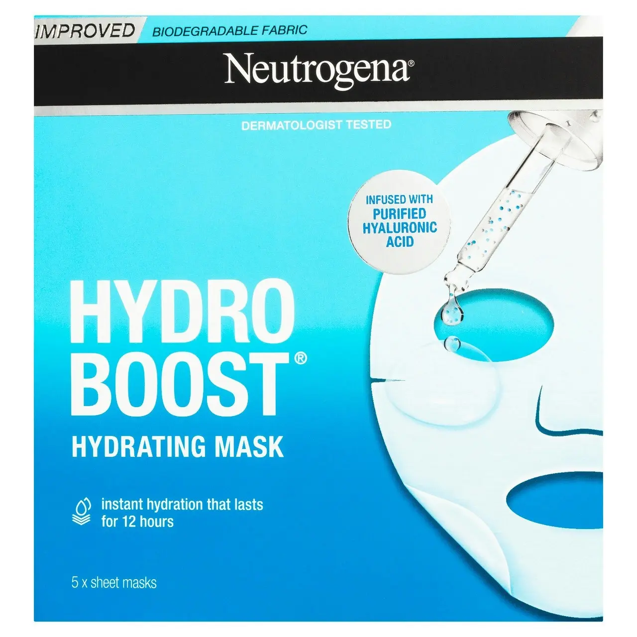 Neutrogena Hydro Boost Hyaluronic Acid Hydrating Face Mask 5 Pack