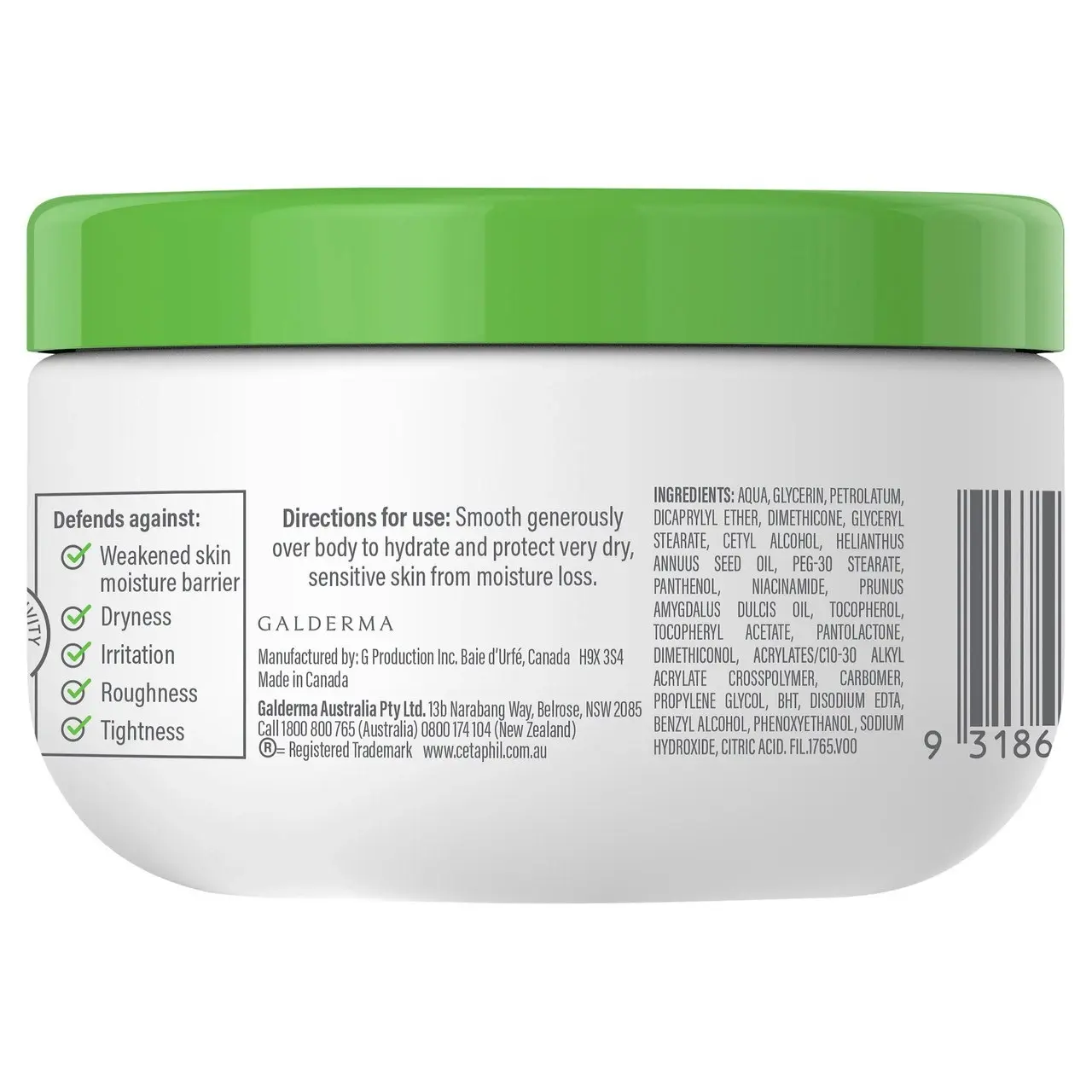 Cetaphil Moisturising Cream 250g, Rich Hydrating Moisturiser