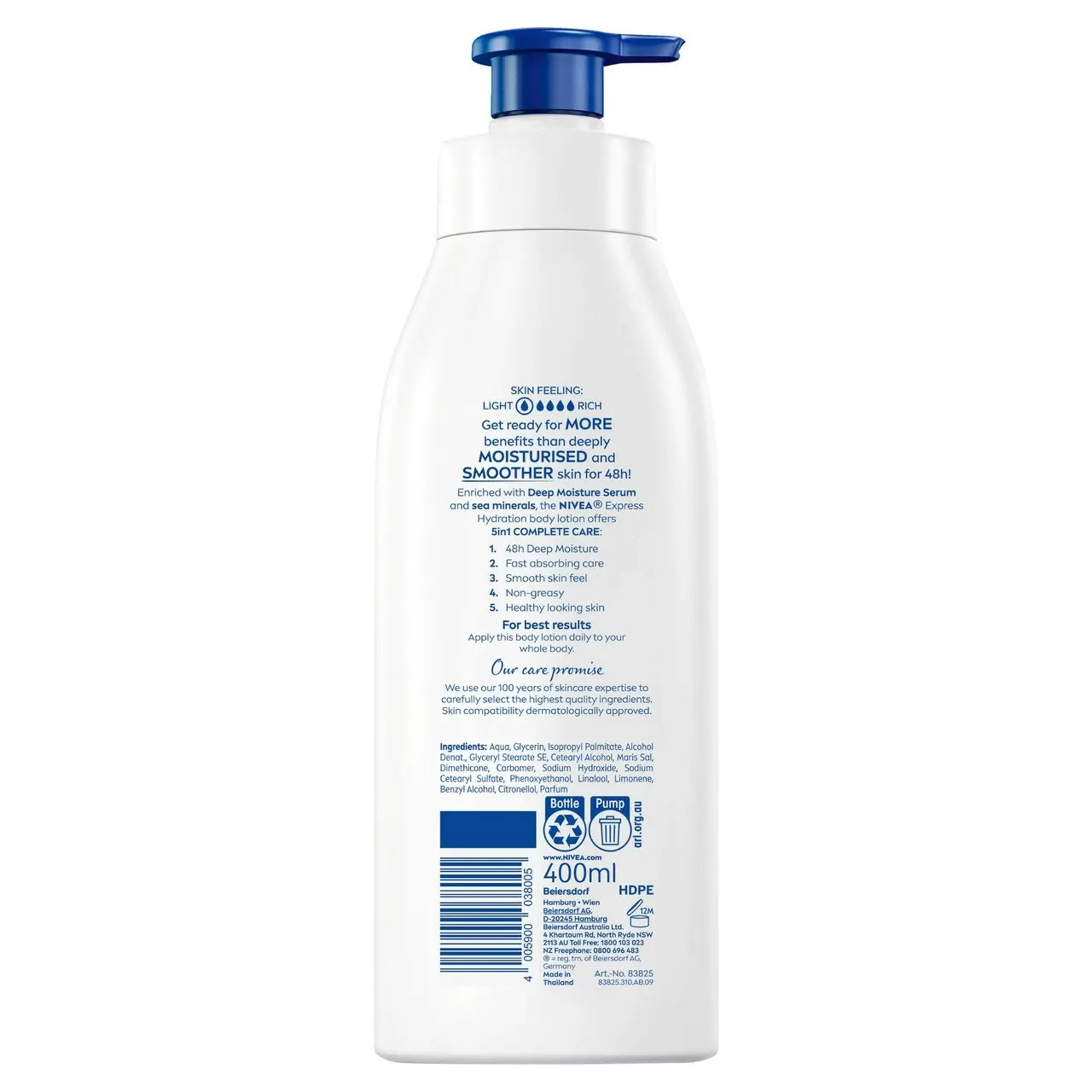 Nivea Express Hydration Body Lotion 400ml