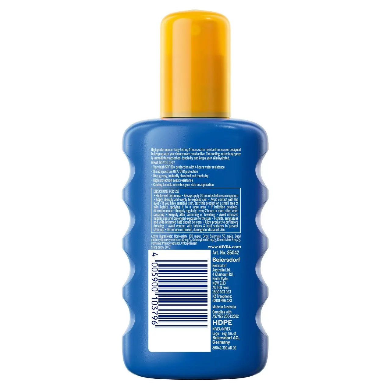 Nivea Ultra Sport Cooling SPF50+ Sunscreen Spray