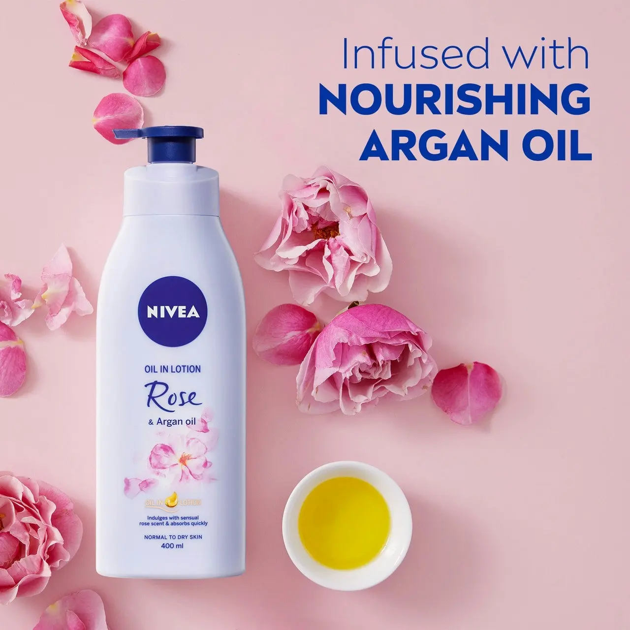 Nivea Oil in Lotion Rose & Argan Oil