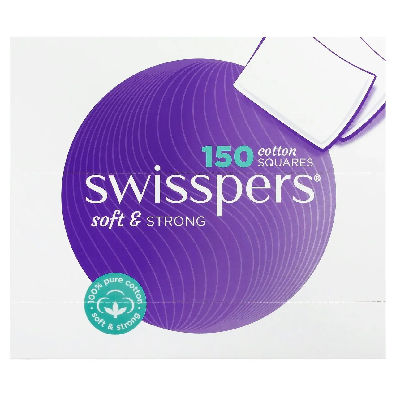 Swisspers Cotton Squares 150 pack