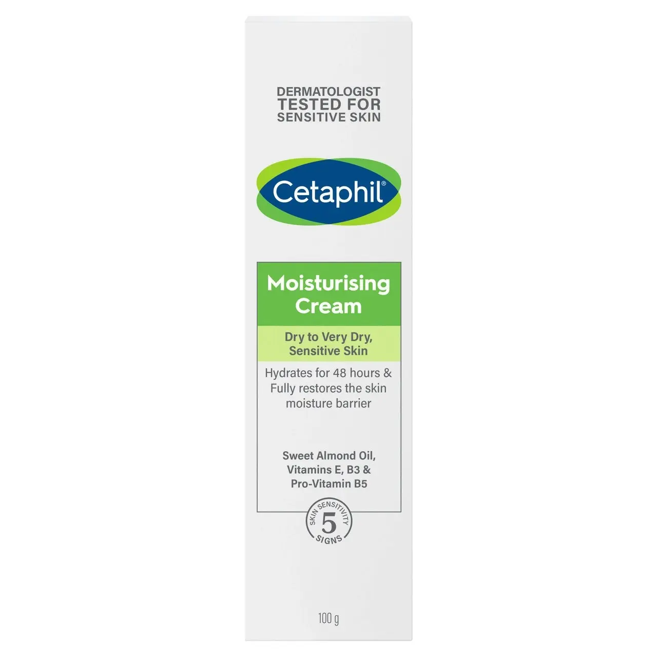 Cetaphil Moisturising Cream 100g, Rich Hydrating Moisturiser