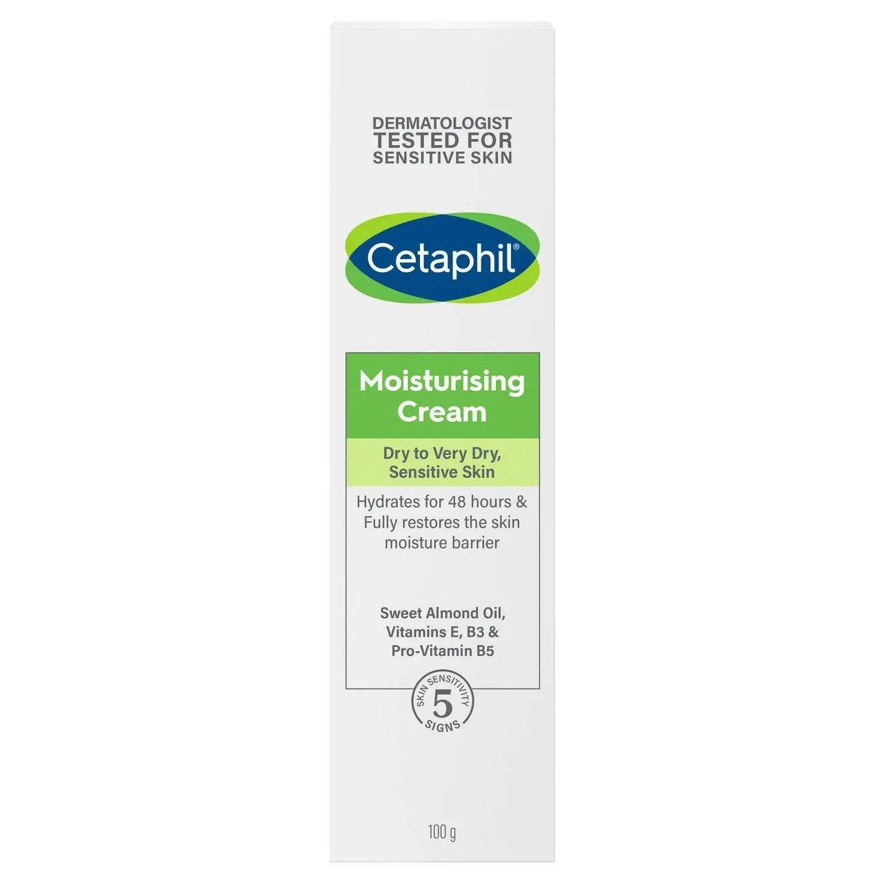 Cetaphil Moisturising Cream 100g, Rich Hydrating Moisturiser