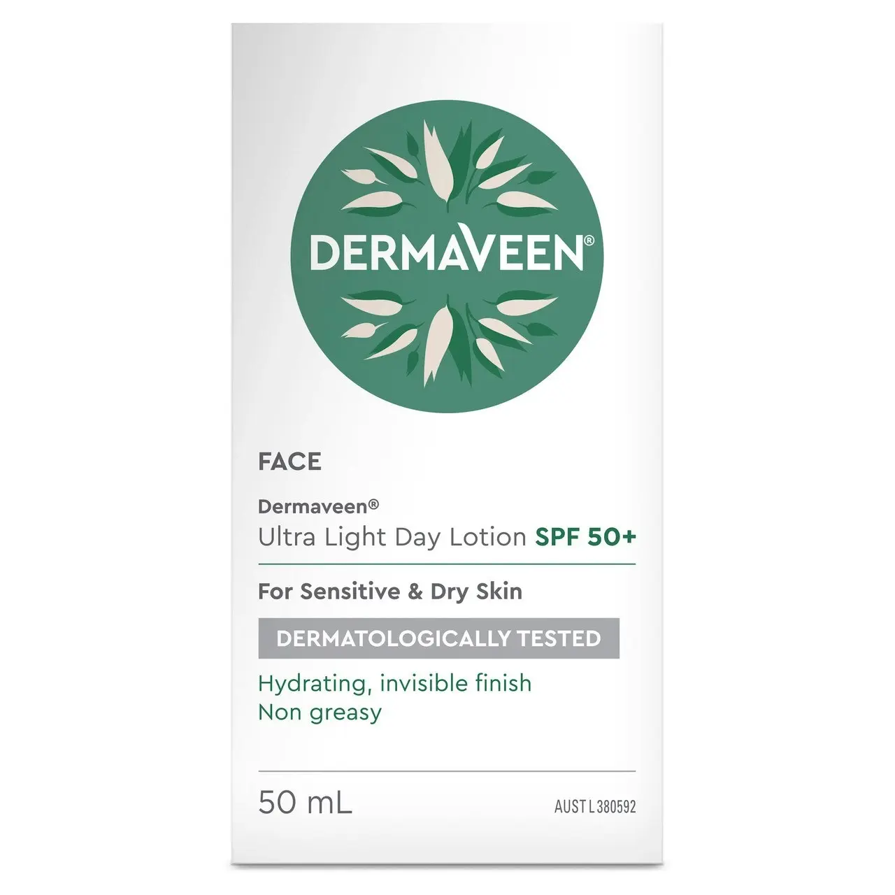 DermaVeen Ultra Light Day Lotion SPF50+ 50mL