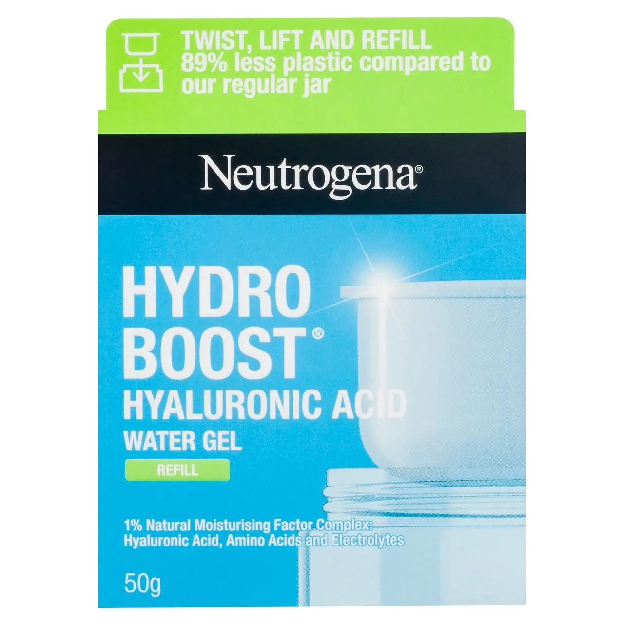 Neutrogena Hydro Boost Hyaluronic Acid Water Gel Hydrating Face Moisturiser Refill 50g