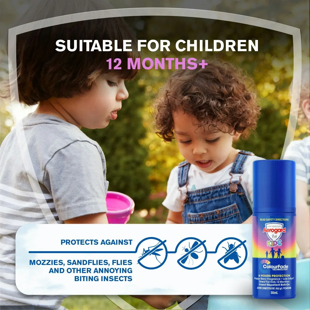 Aerogard Kids Insect Repellent Roll-On 50mL