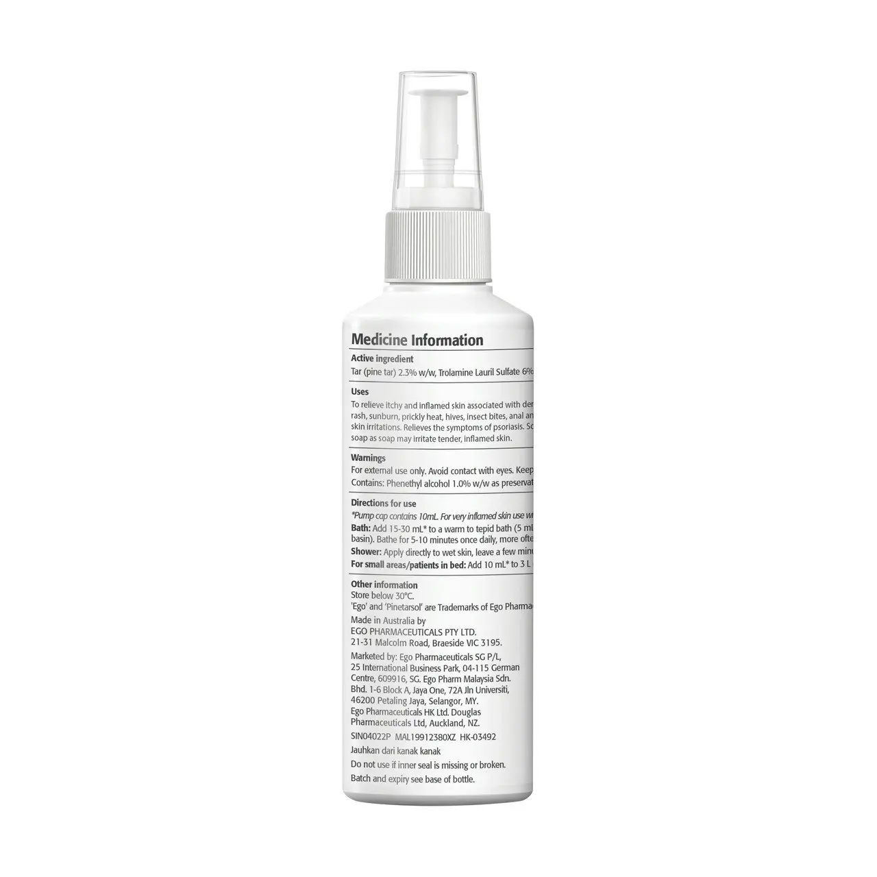 Pinetarsol Solution - Shower Pack 200ml