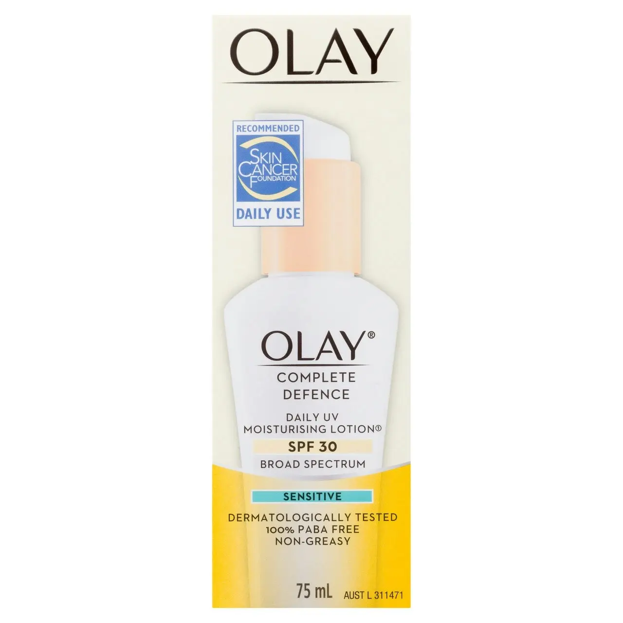 Olay(R) Complete Defence Daily UV Moisturising Lotion Spf 30 Sensitive 75mL