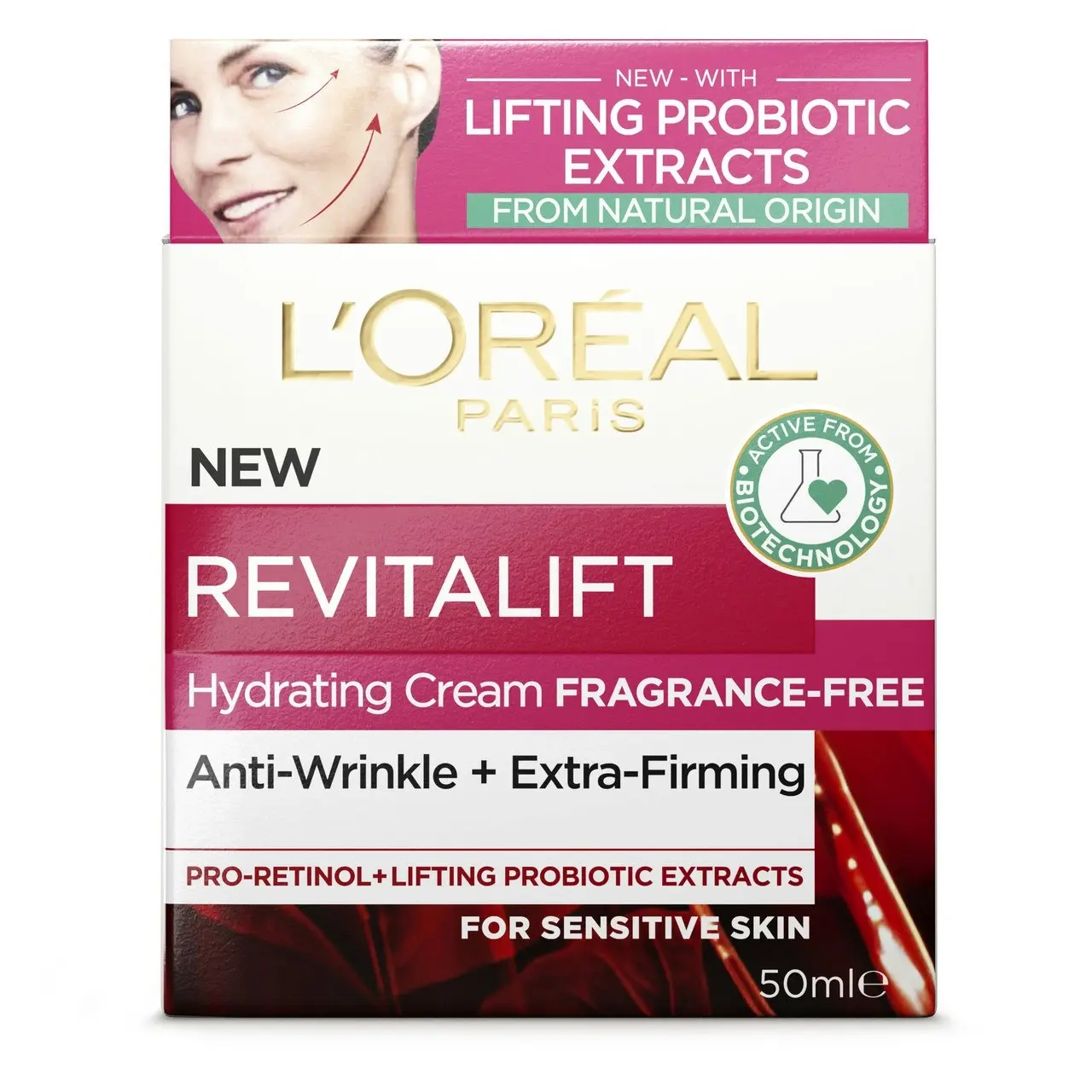 L'Oreal Paris Revitalift Fragrance Free Day Cream, 50mL