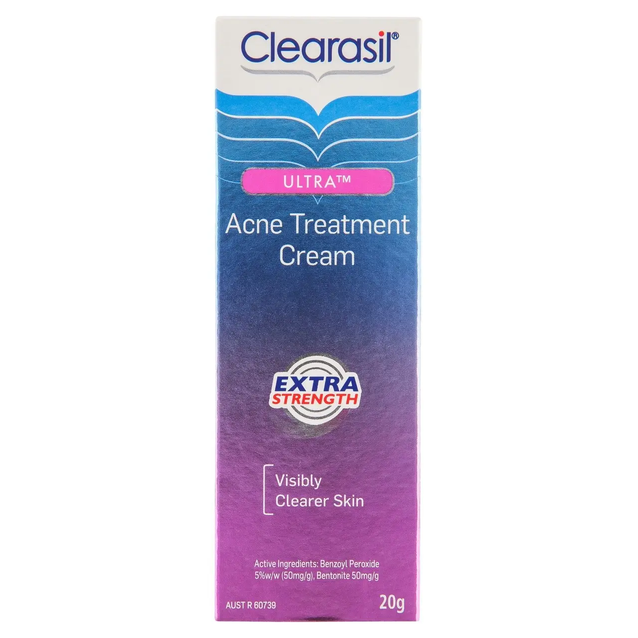 Clearasil Ultra Acne Treatment Extra Strength Face Cream Reduce Pimples 20g