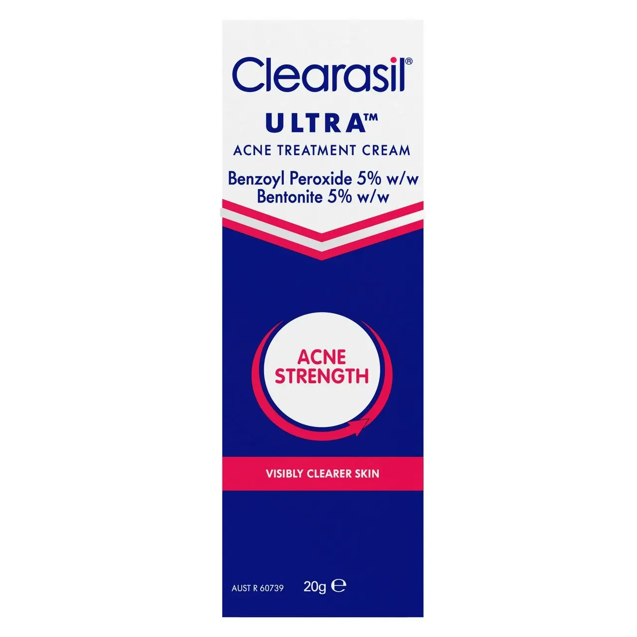 Clearasil Ultra Acne Treatment Extra Strength Face Cream Reduce Pimples 20g