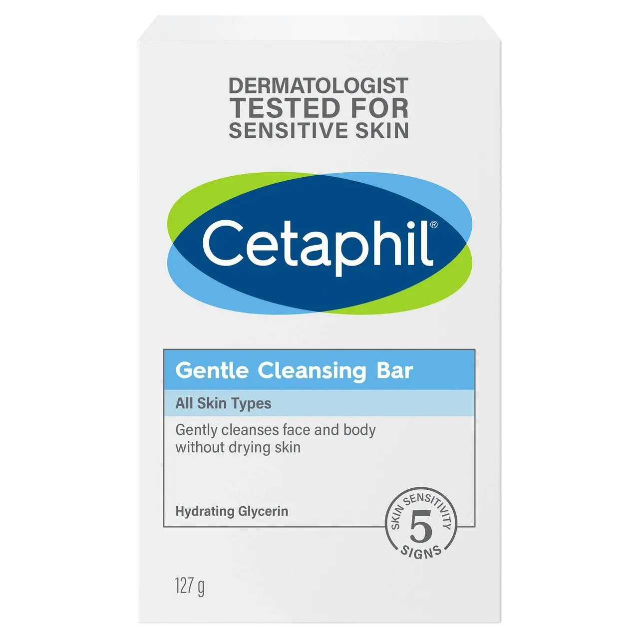 Cetaphil Gentle Cleansing Bar 127g, Gentle to Skin