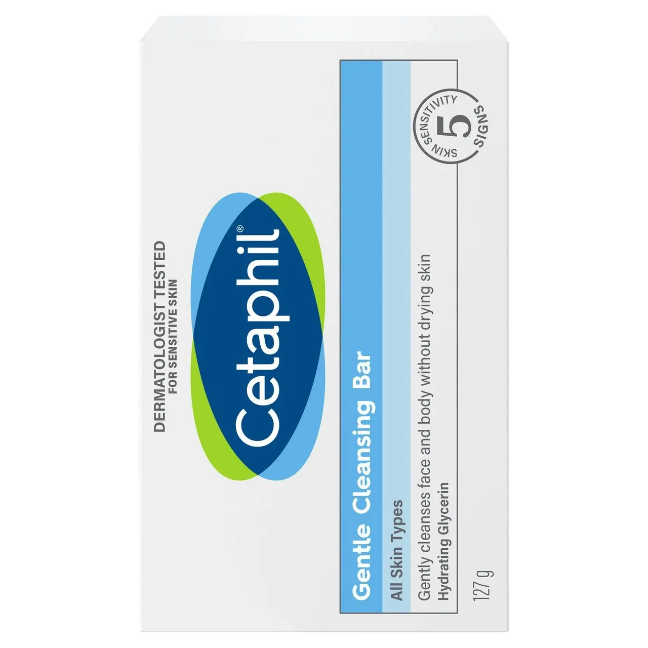 Cetaphil Gentle Cleansing Bar 127g, Gentle to Skin