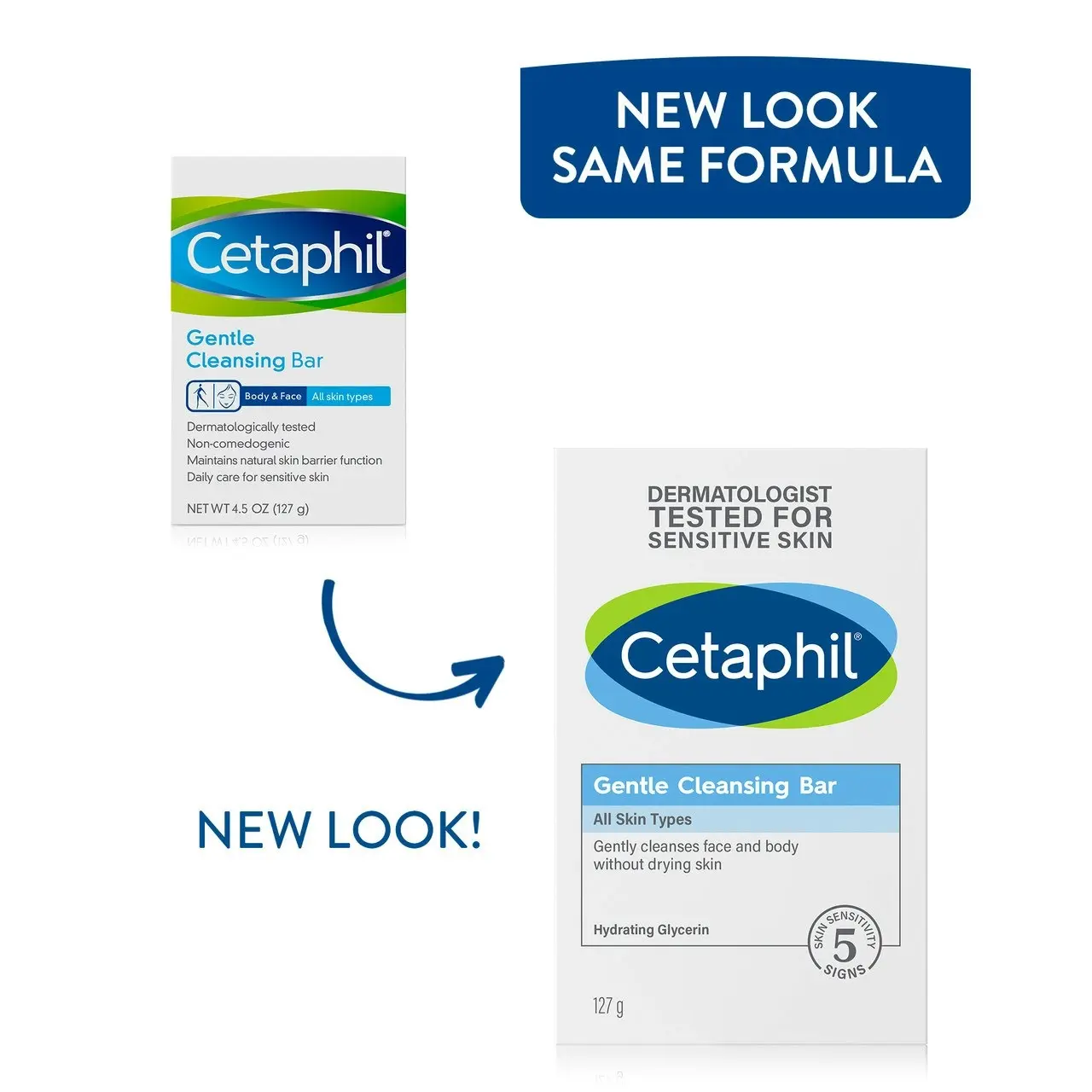 Cetaphil Gentle Cleansing Bar 127g, Gentle to Skin