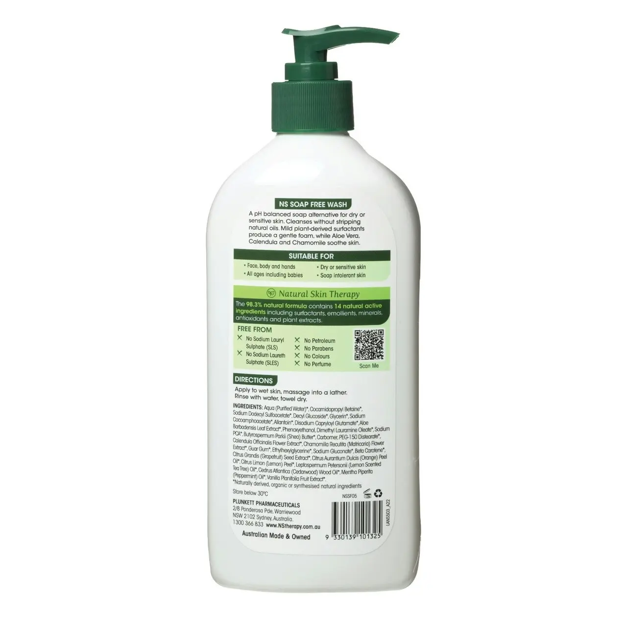 Plunkett's NS Soap Free Wash 500mL