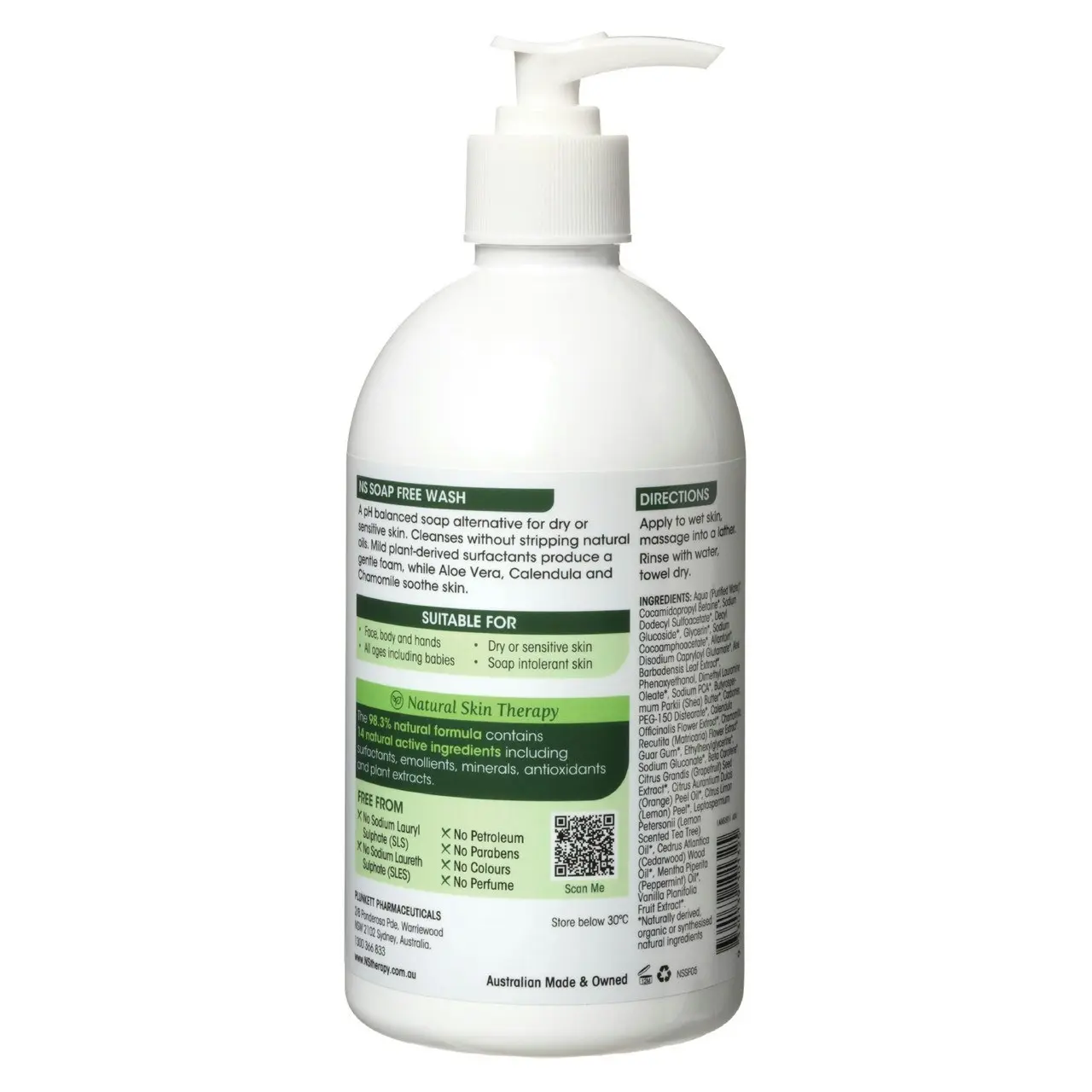 Plunkett's NS Soap Free Wash 500mL