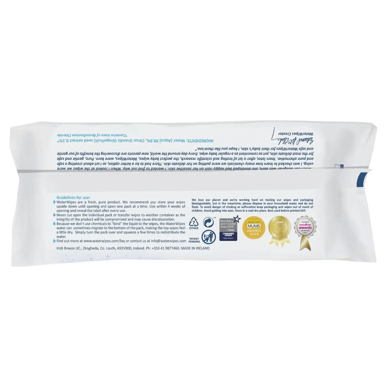 WaterWipes 60 Pack