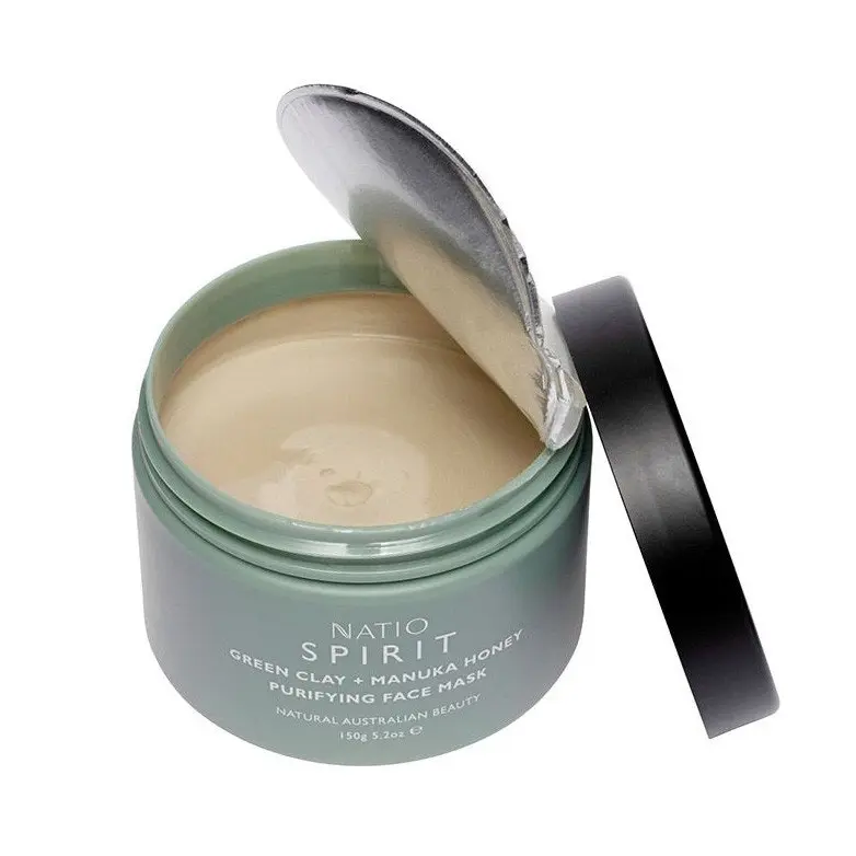 Natio Spirit Green Clay + Manuka Honey Purifying Face Mask 150g