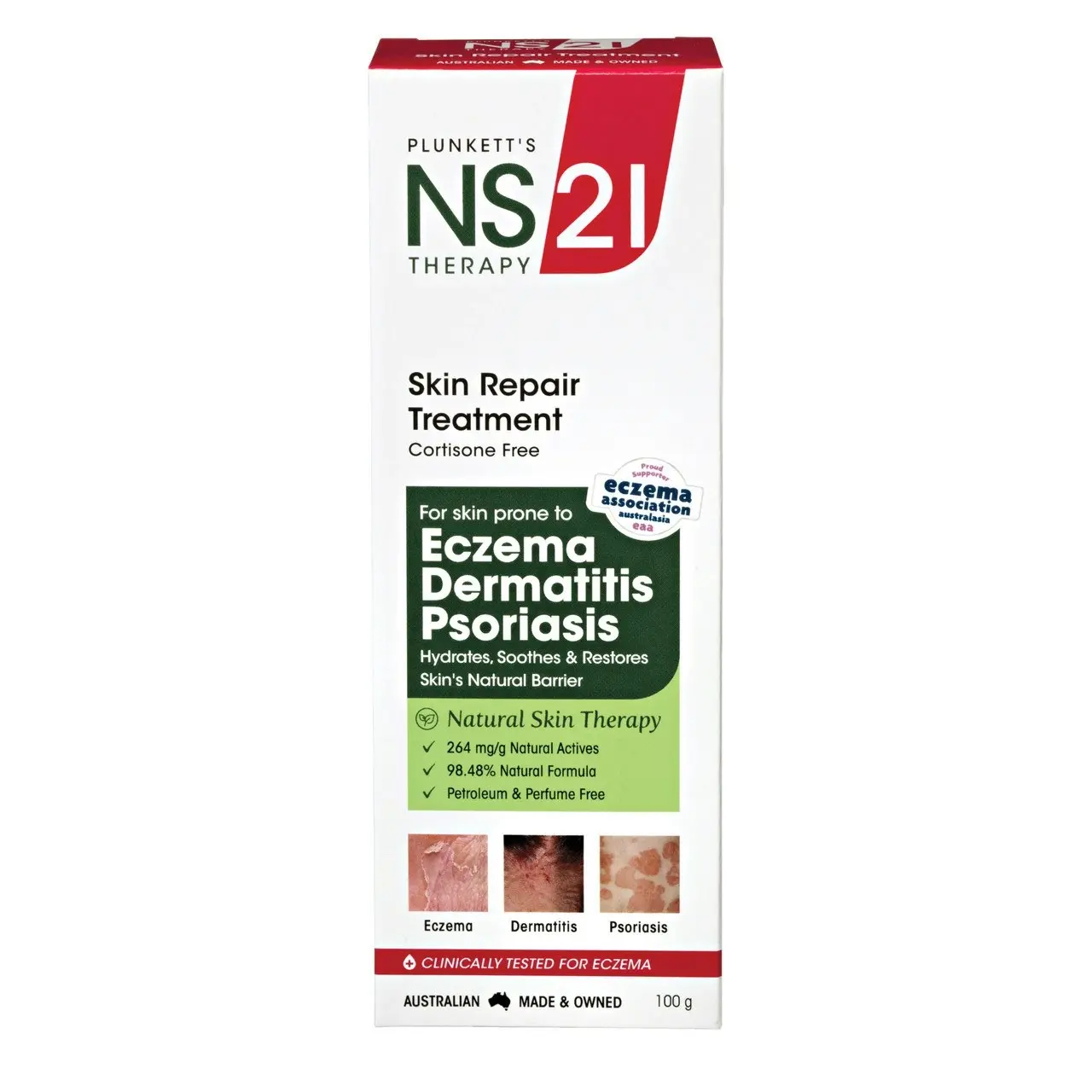 Plunkett's NS21 Skin Repair Treatment 100g