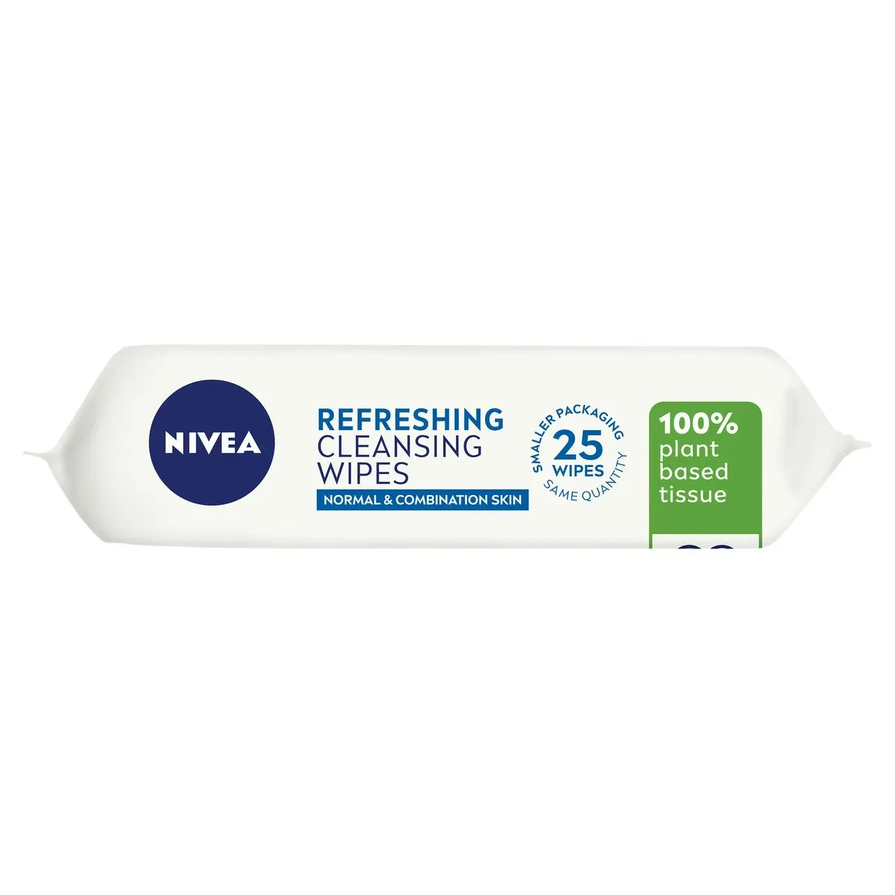 Nivea Refreshing Biodegradable Cleansing Wipes 25 pack