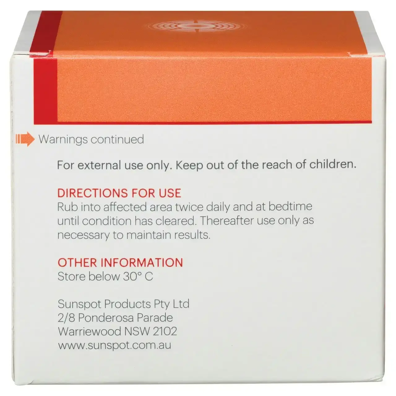 John Plunkett's Sunspot Cream 100g