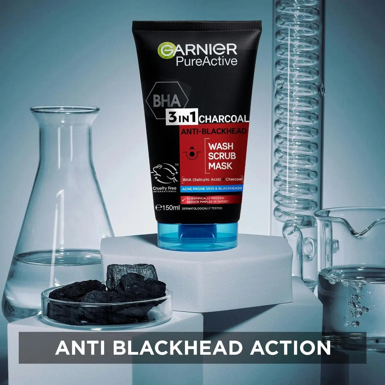 Garnier Pure Active Intensive Charcoal 3-in-1 Wash