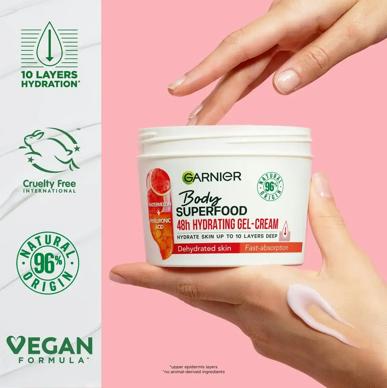 Garnier Body Superfood Watermelon & Hyaluronic Acid Body Cream 380ml