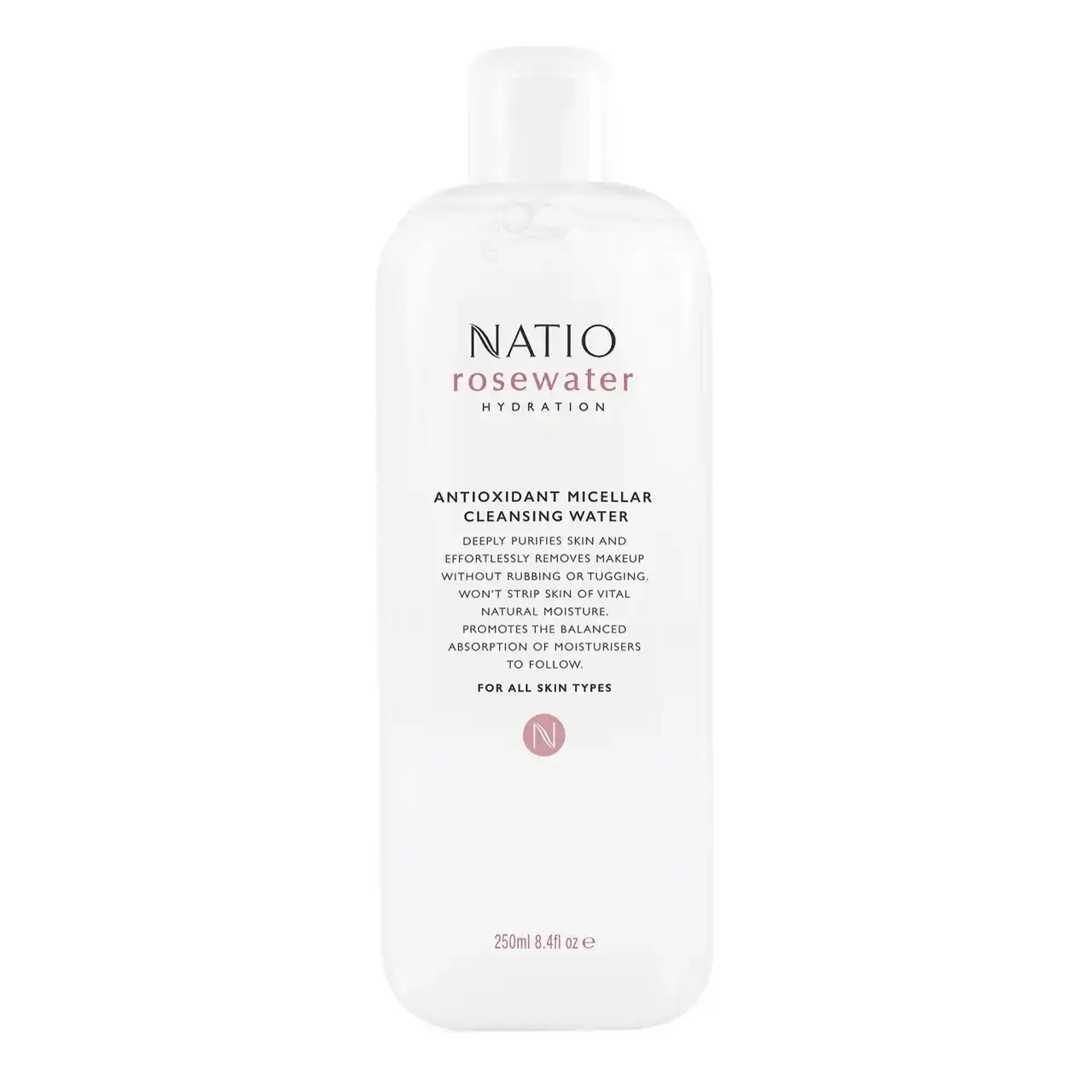 Natio Rosewater Antioxidant Micellar Cleansing Water 250ml