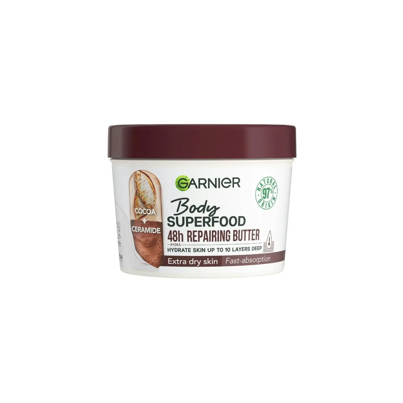 Garnier Body Superfood Cocoa & Ceramide Body Moisturiser 380ml