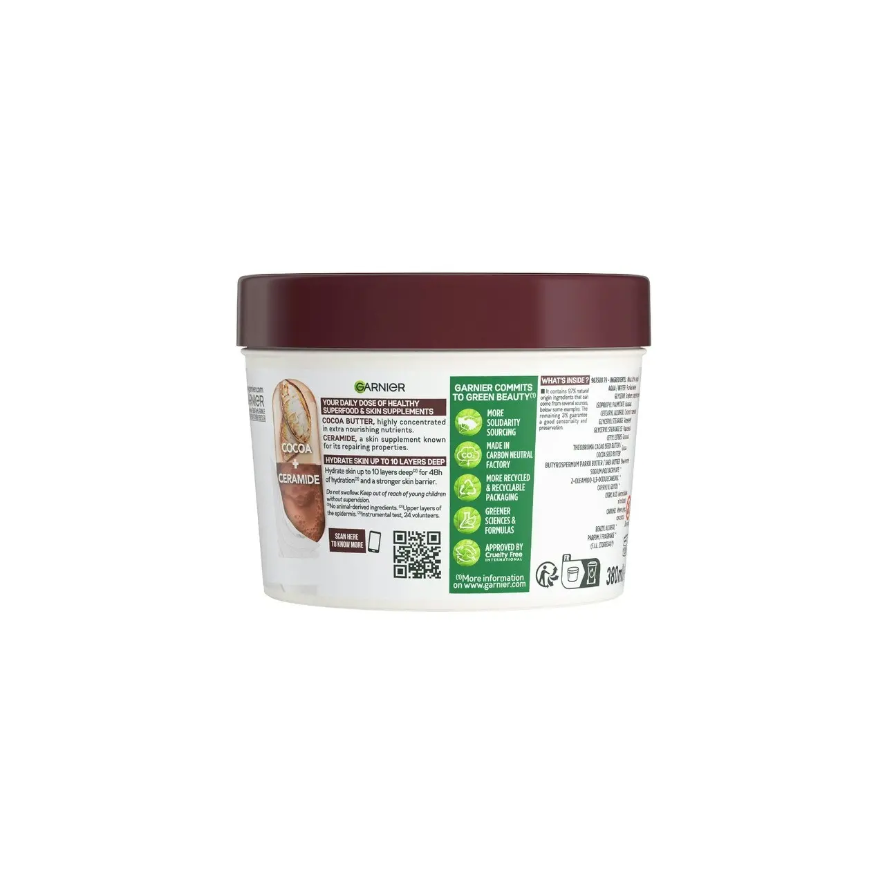 Garnier Body Superfood Cocoa & Ceramide Body Moisturiser 380ml