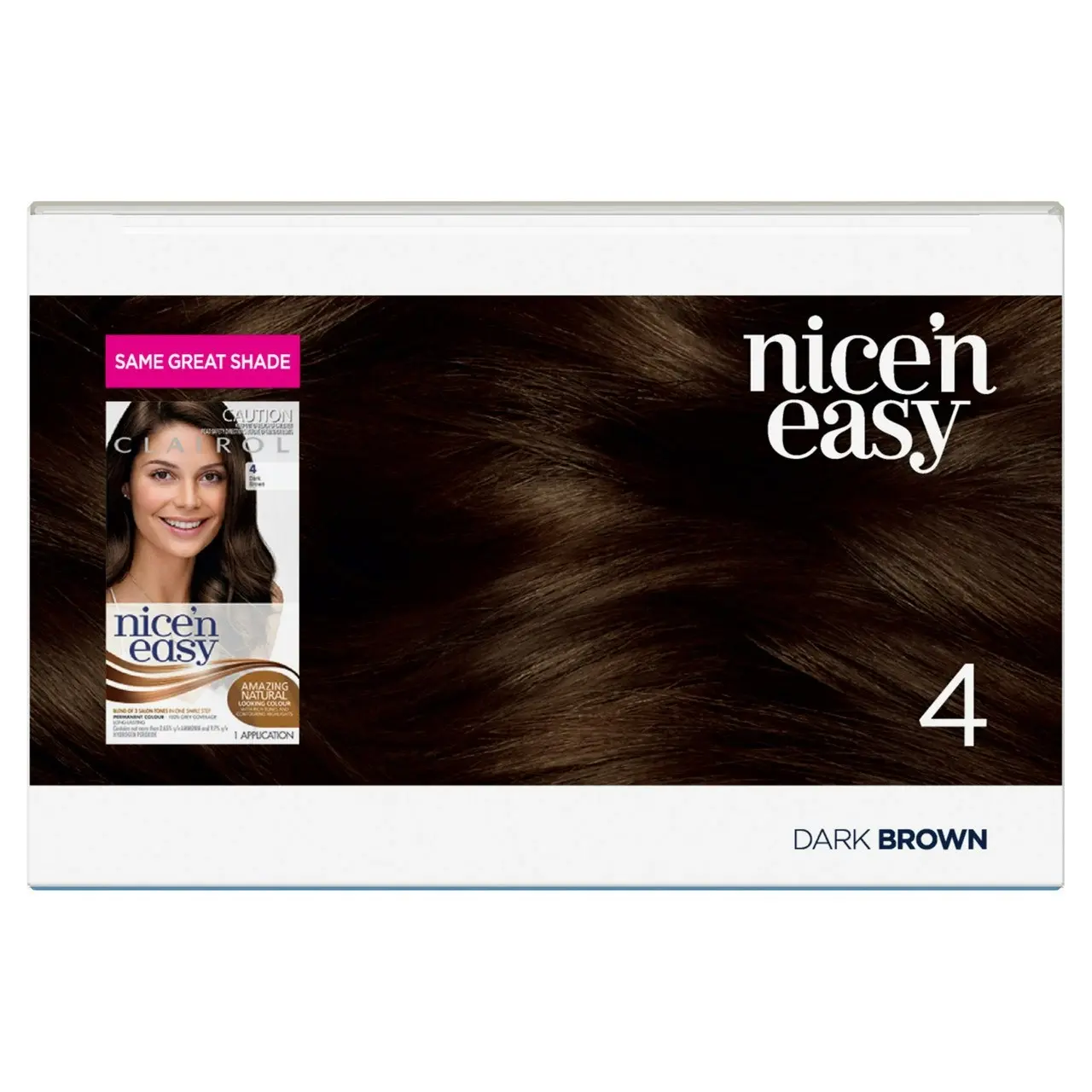 Clairol Nice 'N Easy 4 Natural Dark Brown Permanent Hair Colour