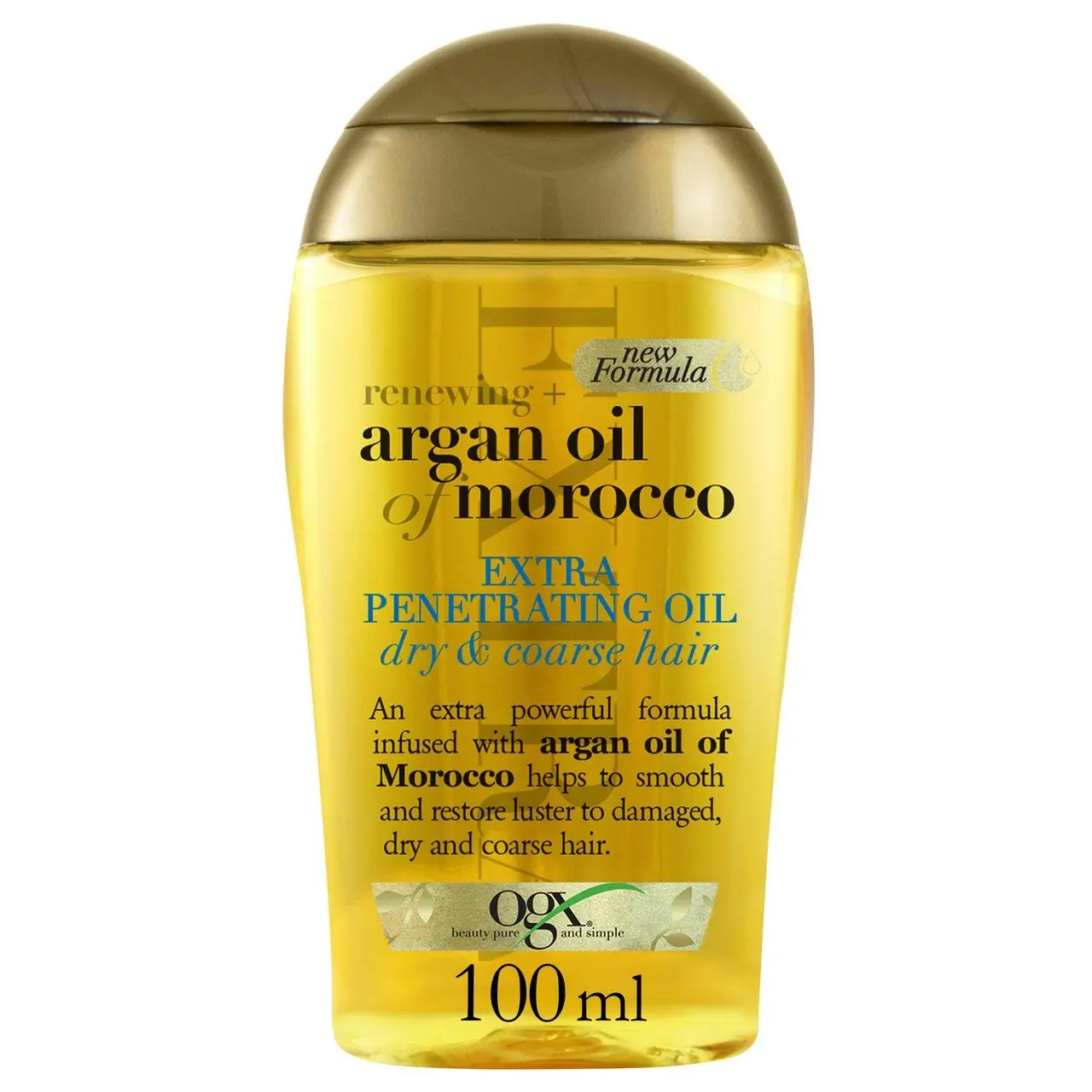 OGX Renewing + Hydrating & Shine Argan Oil Of Morocco Extra Penetrating Oil For Damaged & Heat Styled Hair 100mL