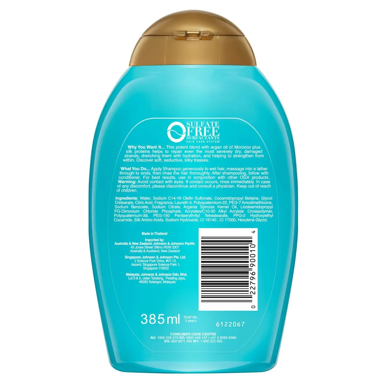 OGX Extra Strength Hydrate & Repair + Argan Oil of Morocco Shampoo For Damaged Hair 385mL