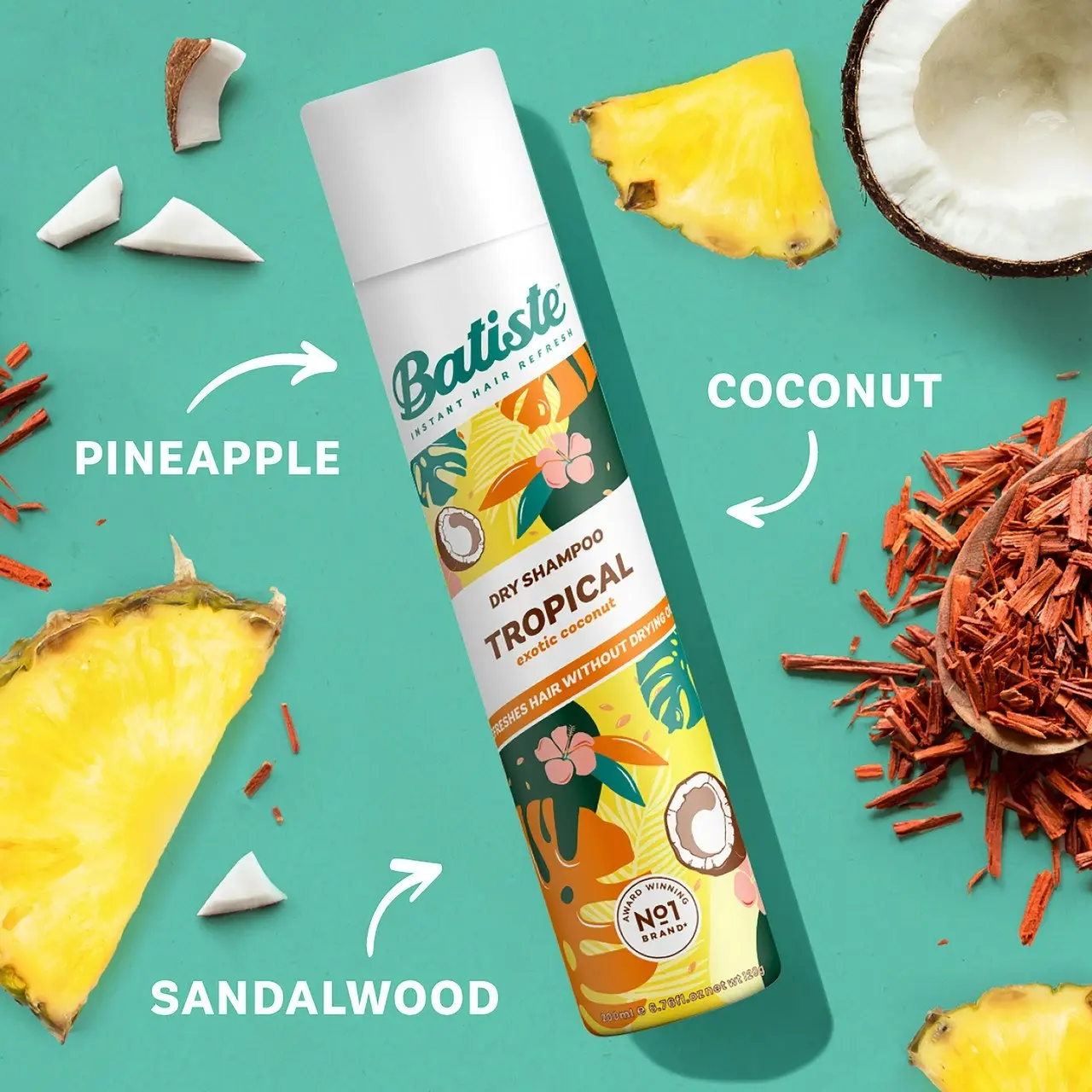 Batiste Tropical Dry Shampoo 350mL